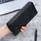 Large Wallet Clutch Bag Long Mens Zipper Wallet Business Card Wallet Mobile Phone Bag 0