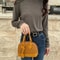 Ladies Korean Fashion Handbag Flower Material Shell Crossbody Bag Single Shoulder Crossbody Small B 3