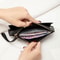 Womens Wallet Ultra Thin Mini PU Leather Coin Purse Multifunctional Long Card Bag Handheld Credit C 2