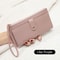 Womens Wallet Ultra Thin Mini PU Leather Coin Purse Multifunctional Long Card Bag Handheld Credit C 6
