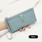 Womens Wallet Ultra Thin Mini PU Leather Coin Purse Multifunctional Long Card Bag Handheld Credit C 9