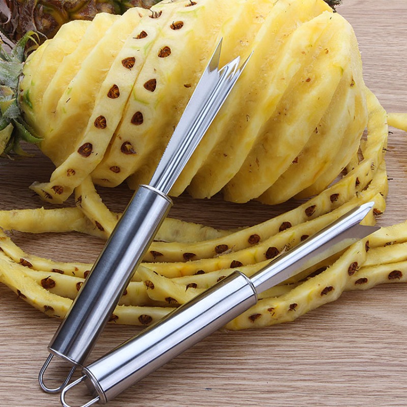 Ananas Peeling, Portable Stainless Steel Pineapple Peeler Knife, Spiral Cutter Kitchen Accessories
