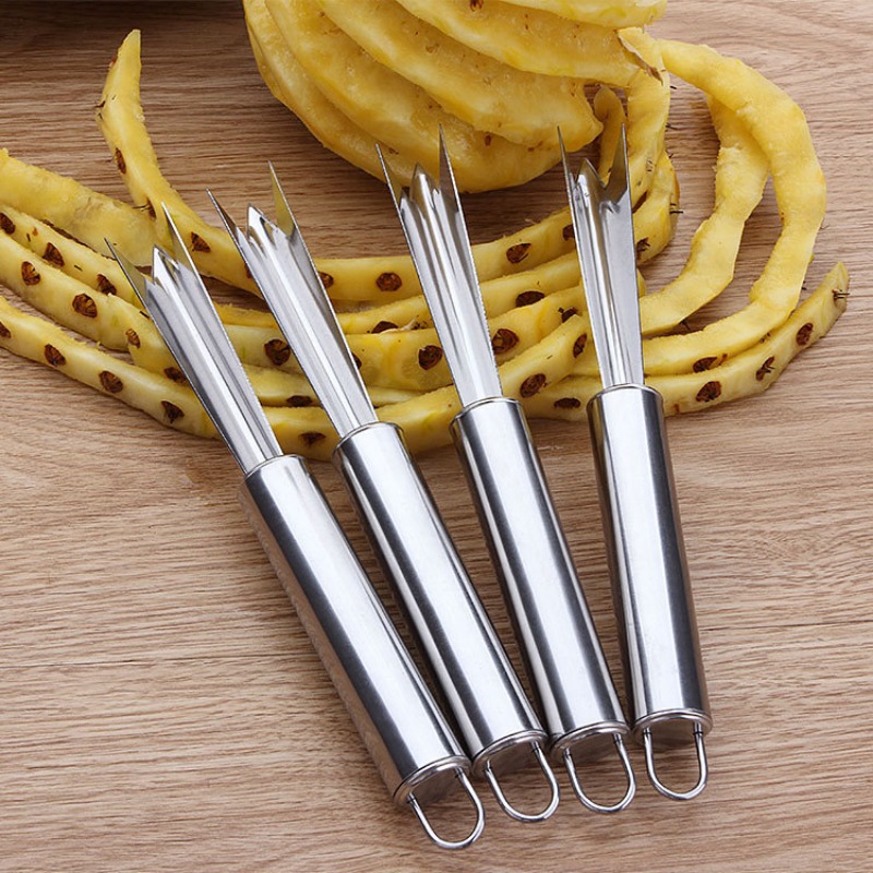 Ananas Peeling, Portable Stainless Steel Pineapple Peeler Knife, Spiral Cutter Kitchen Accessories