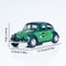Retro Green Beetle Toy Car Alloy Model Car Pull Back Action Openable Doors Childrens Gift Boys Toy 4
