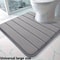 Bathroom Mat U-shaped Toilet Mat, Super Absorbent Memory Foam Carpet