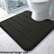 Bathroom Mat U-shaped Toilet Mat, Super Absorbent Memory Foam Carpet