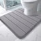 Bathroom Mat U-shaped Toilet Mat, Super Absorbent Memory Foam Carpet