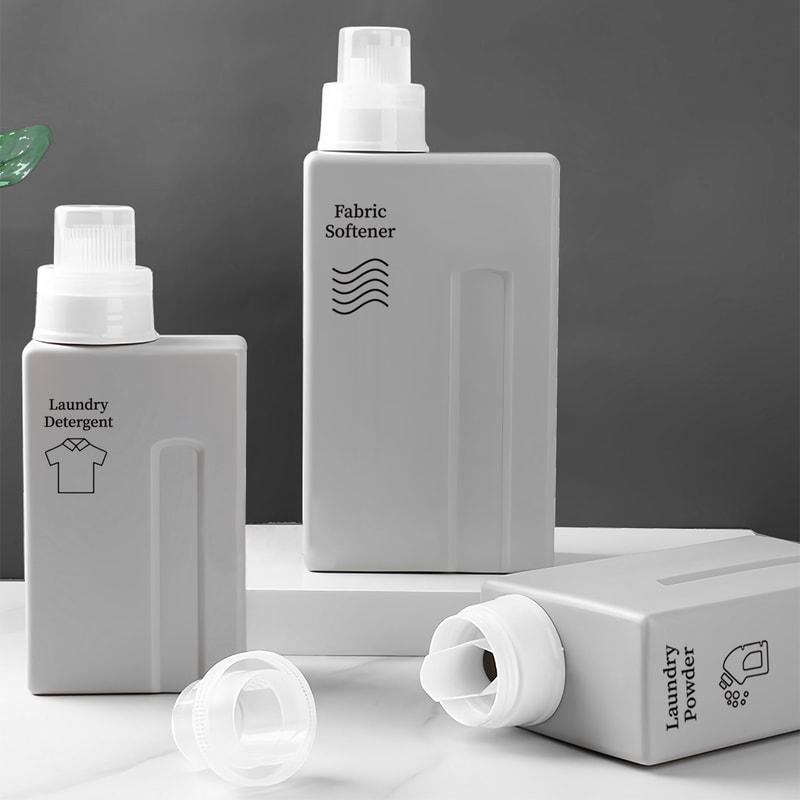 Laundry Detergent Dispenser , Refillable Storage Container, Laundry Room Canister for Softener, Liquid Powder