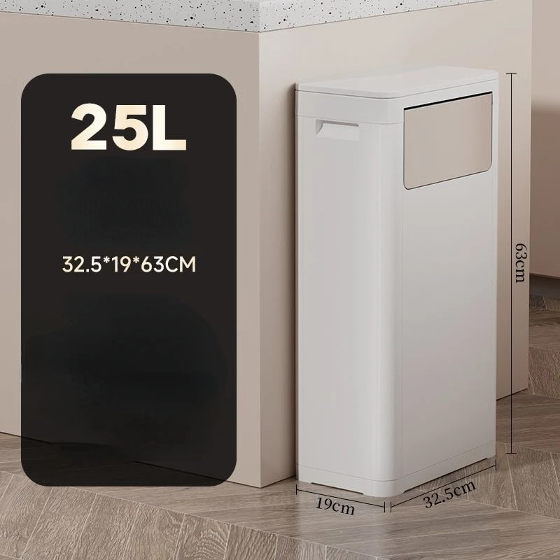 Rectangular Kitchen Wastebasket With Anti Odor And Recycling Features Trash Can Storage Kitchen Was 8