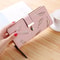 PU Leather Phone Purse Ladies Fashion Wallet Female Hollow Leaves Clutch Handbag Coin Card Holders 10