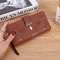 PU Leather Phone Purse Ladies Fashion Wallet Female Hollow Leaves Clutch Handbag Coin Card Holders 8