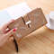 PU Leather Phone Purse Ladies Fashion Wallet Female Hollow Leaves Clutch Handbag Coin Card Holders 9