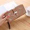 PU Leather Phone Purse Ladies Fashion Wallet Female Hollow Leaves Clutch Handbag Coin Card Holders 9