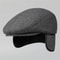 Wool Blend Peaked Hat Winter Thermal Ear Flap Cap For Men Cold Weather Outdoor Sports Hunting Hat 0