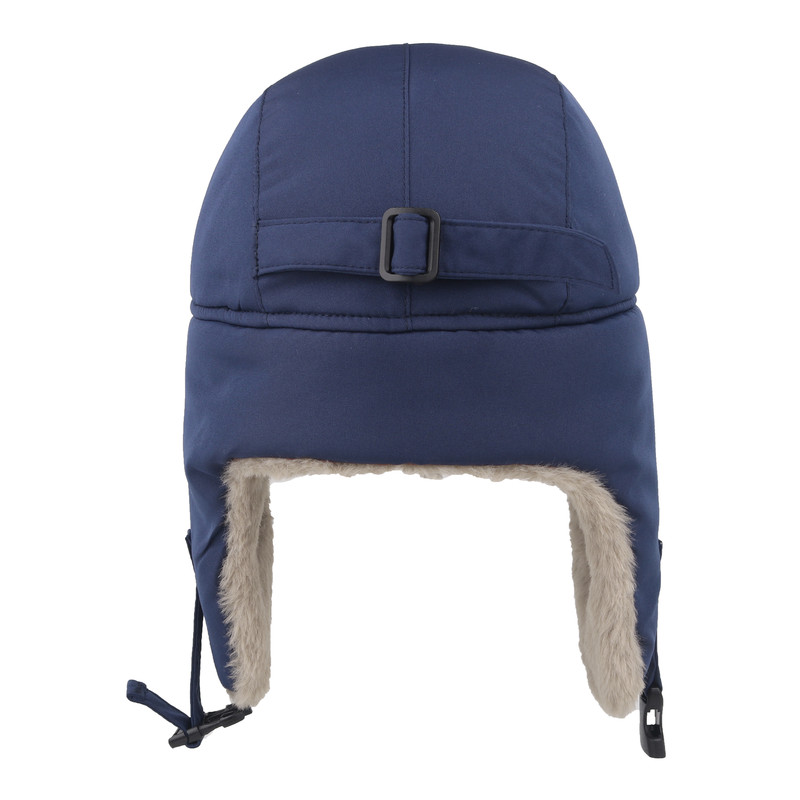 Chunky Warm Trapper Hat, Winter Russian Ushanka for Boys Girls, Waterproof Plush Lined Skiing Cap