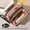 Chic Vintage Double Layer Clutch Wallet Retro Zipper Coin Purse Wristlet Fashionable Womens Acce 1
