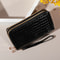 Chic Vintage Double Layer Clutch Wallet Retro Zipper Coin Purse Wristlet Fashionable Womens Acce 2