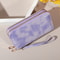 Chic Vintage Double Layer Clutch Wallet Retro Zipper Coin Purse Wristlet Fashionable Womens Acce 7