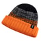 Decorative Unisex Beanie Hat Letter Label And Colorful Stripes 5