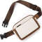 Women's PU Leather Fanny Pack, Adjustable Strap Crossbody Chest Bag, Fashion Waist Bag with Card Pocket for Outdoor Use