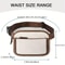 Women's PU Leather Fanny Pack, Adjustable Strap Crossbody Chest Bag, Fashion Waist Bag with Card Pocket for Outdoor Use