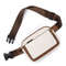 Women's PU Leather Fanny Pack, Adjustable Strap Crossbody Chest Bag, Fashion Waist Bag with Card Pocket for Outdoor Use