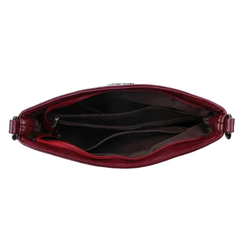 Designer Handbag For Women Soft PU Leather Crossbody Bag Casual Female Shoulder Bag 4