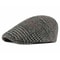 Winter Acrylic Plaid Beret Hat Stylish Newsboy Cap For Men And Women 4