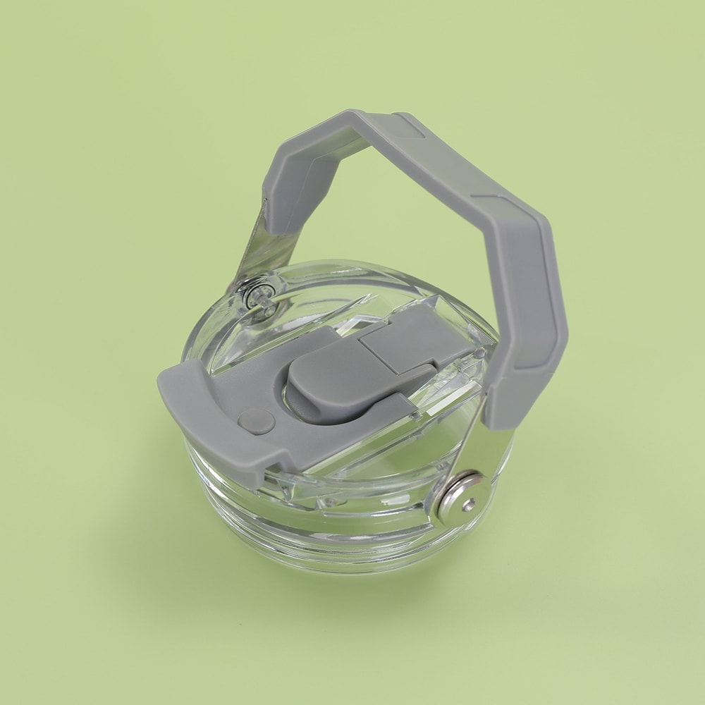 LeakProof Car Cup Portable Handle Double Drinking Cap Transparent With Straw High Appearance Level 4