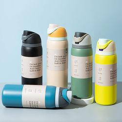 stainless steel insulated sports cup, portable water bottle, best-selling large-capacity handheld cup