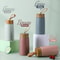 New Style Portable Vacuum Thermos Stainless Steel Water Cup With Wood Grain Cover HighValue Pocket