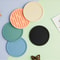 Heatresistant Silicone Coaster Antislip Round Striped Beverage Coaster Waterdraining Coasters 9