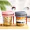 Transparent Glass HighValue Oat Cup With Lid And Spoon MultiColor Breakfast Cup Sealing With Scale 8