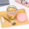 Transparent Glass HighValue Oat Cup With Lid And Spoon MultiColor Breakfast Cup Sealing With Scale 10