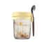 Transparent Glass HighValue Oat Cup With Lid And Spoon MultiColor Breakfast Cup Sealing With Scale 2