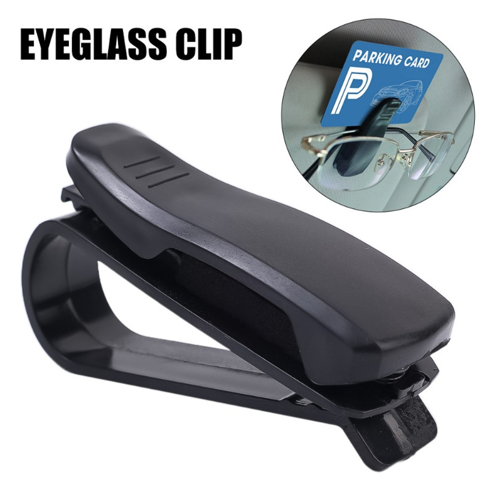 Sunglasses Clip Holder For Auto Sun Visor 1pcs Card Ticket Stand Universal Fastener Car Accessories