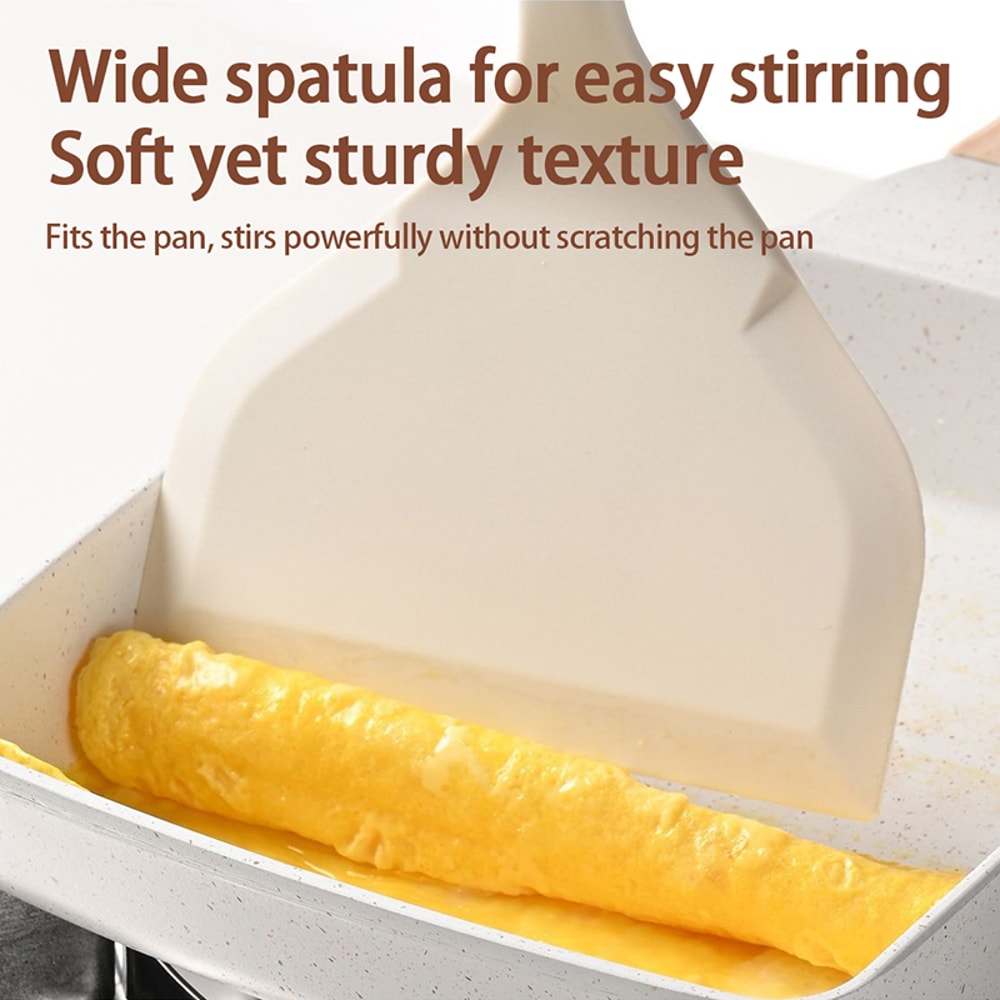 Kitchen Utensils Silicone Spatula Scraper Nonstick Frying Pan Heat Resistant Pancake Baking Scoop 1