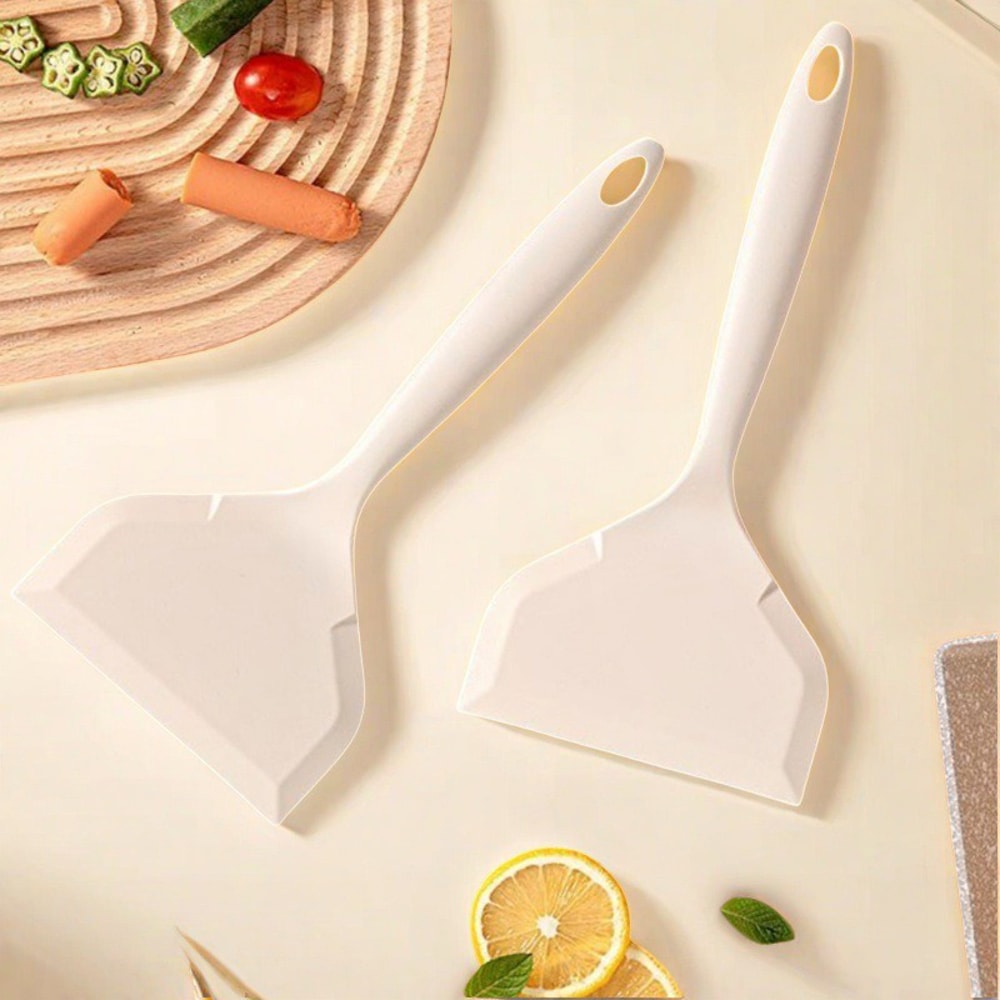 Kitchen Utensils Silicone Spatula Scraper Nonstick Frying Pan Heat Resistant Pancake Baking Scoop 2