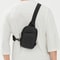 Fashion Black Messenger Bag, Mini Sling Shoulder Chest Bag Casual Chest Bag Backpack Variable Waist Bag Mobile Phone Bag
