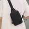 Fashion Black Messenger Bag, Mini Sling Shoulder Chest Bag Casual Chest Bag Backpack Variable Waist Bag Mobile Phone Bag