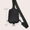 Fashion Black Messenger Bag, Mini Sling Shoulder Chest Bag Casual Chest Bag Backpack Variable Waist Bag Mobile Phone Bag