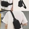 Fashion Black Messenger Bag, Mini Sling Shoulder Chest Bag Casual Chest Bag Backpack Variable Waist Bag Mobile Phone Bag