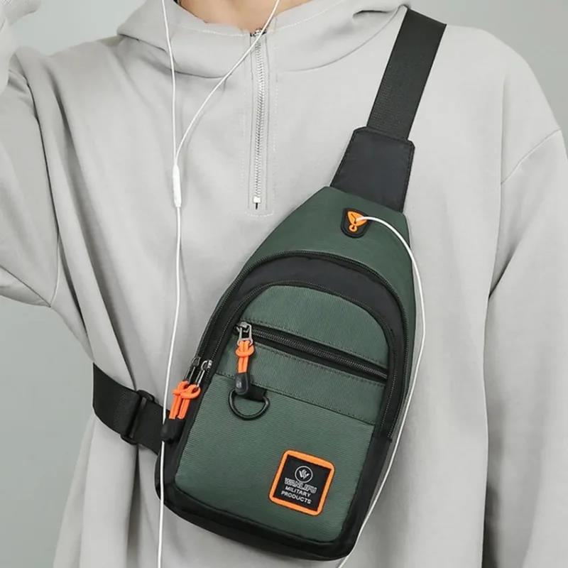 Business Chest Crossbody Portable New Men Shoulder Bag MultiLayer Single 6