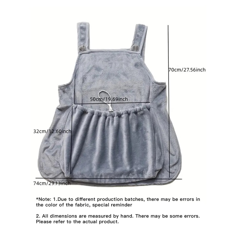 Cozy Pet Carrier Apron, Ideal for Small Cats and Dogs, Outdoor Winter Travel, Cat Sleeping Features