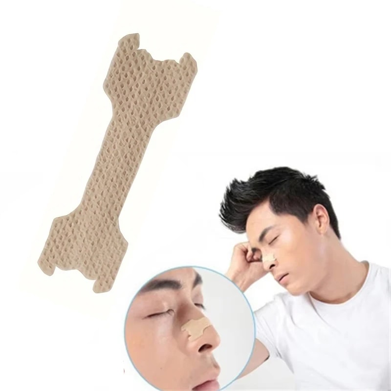 Breathable Nasal Patch for Snoring Relief, Physical Expansion Correction for Adults Sleep, Ventilation Nasal Patch