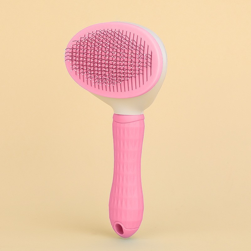 Automatic Pet Hair Removal Brush Stainless Steel Dog Hair Comb Cat Grooming Supplies 0