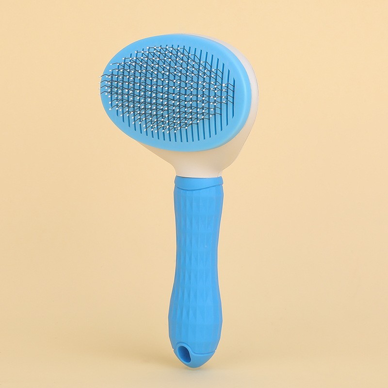 Automatic Pet Hair Removal Brush Stainless Steel Dog Hair Comb Cat Grooming Supplies 1