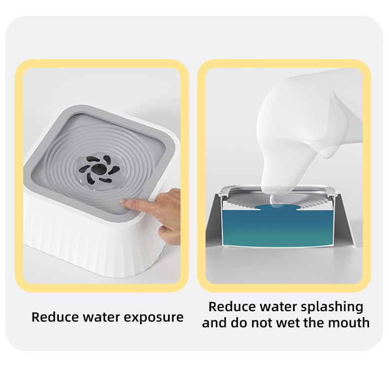 NonSlip SpillProof Pet Water Bowl Floating Design For Cats And Dogs 3