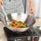 HighQuality Stainless Steel Wok Uncoated Durable ChefS Pan Easy To Clean 1