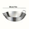 HighQuality Stainless Steel Wok Uncoated Durable ChefS Pan Easy To Clean 3
